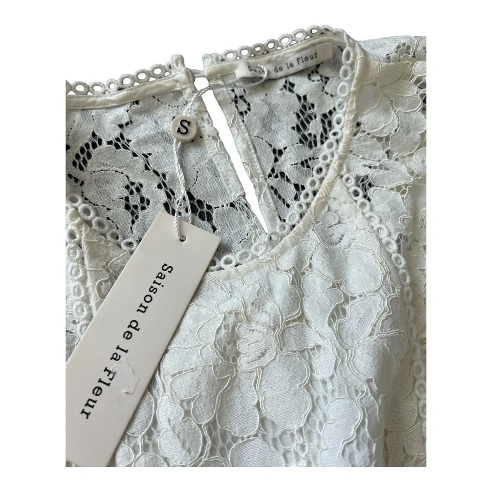 NWT Saison de la Fleur Lace Dress Sample tilts like L